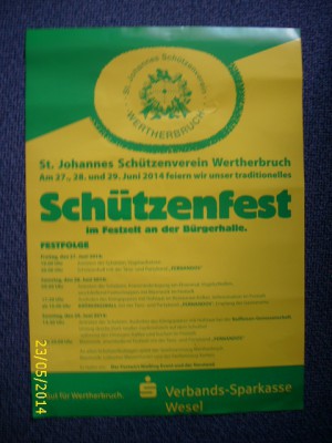 schützenfest 2014 - Plakat